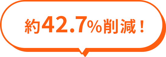約42.7%削減